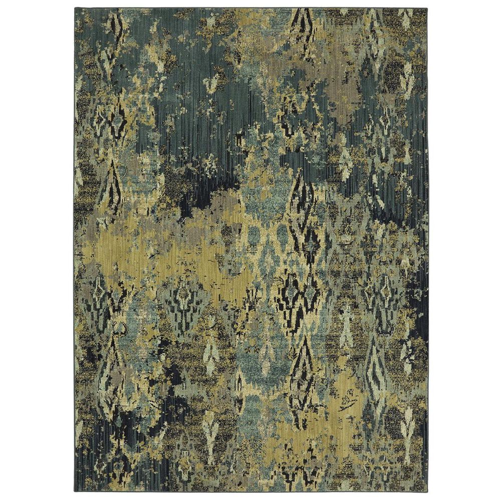 Karastan Intrigue Captivate 91104-50102 8" x 11" Indigo Area Rug, , large