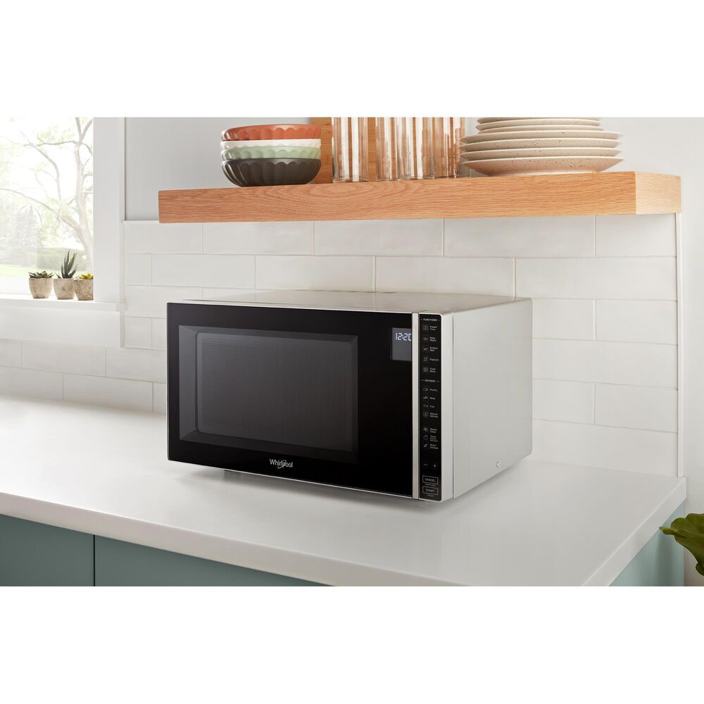 Whirlpool 1.1 Cu. Ft. Countertop Microwave in Silver, , large