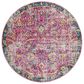 Surya Harput HAP-1013 7"10" Round Garnet, Blue and Teal Area Rug, , large