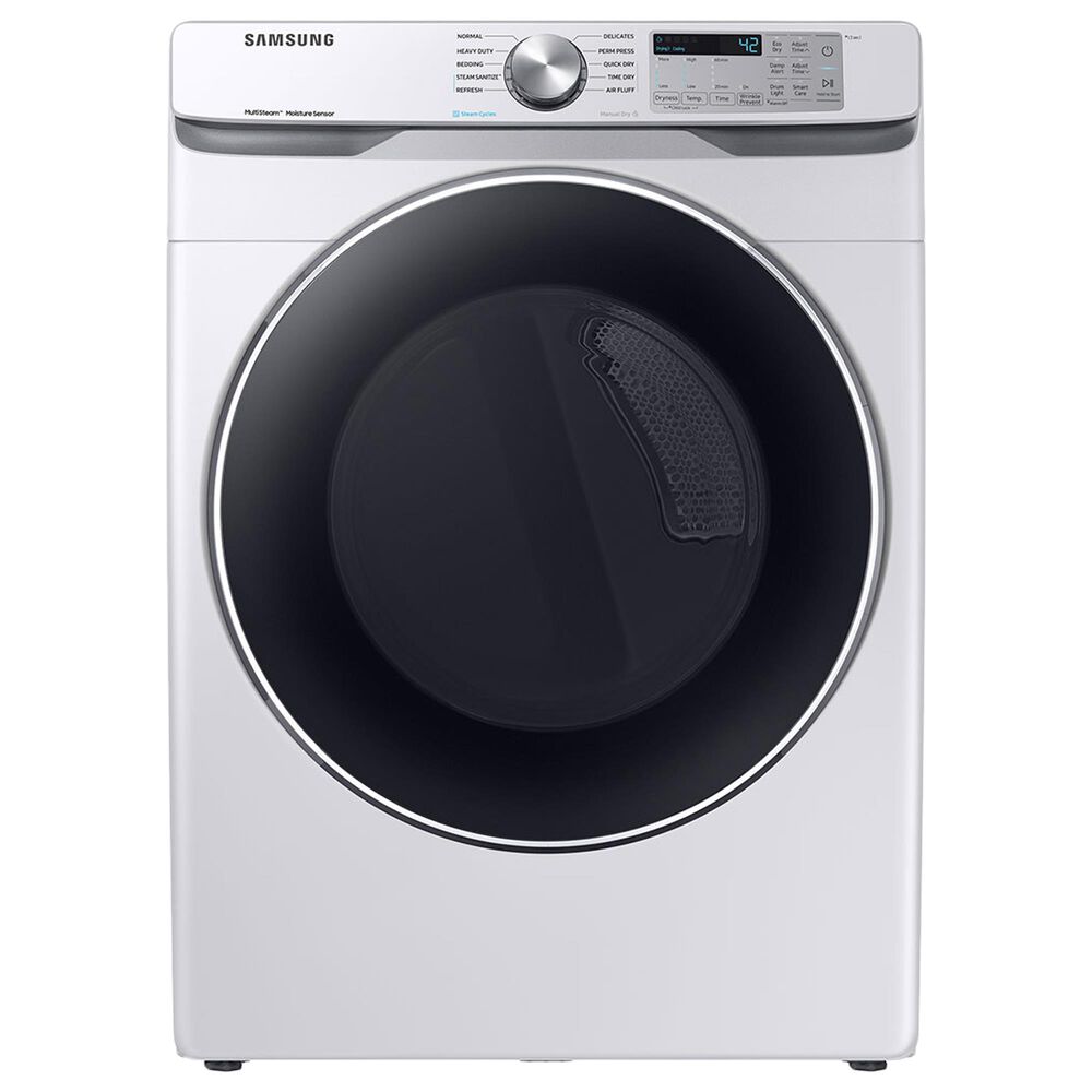 Samsung 7.5 Cu. Ft. Gas Dryer with Steam Sanitize+ and Sensor Dry in White, , large