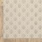 ROW by Oriental Weavers Zarina Ivory and Beige 5"3" x 7"3" Indoor/Outdoor Area Rug, , large