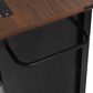 HOMLUX 58" Kitchen Island with Drop Leaf in Black and Brown, , large