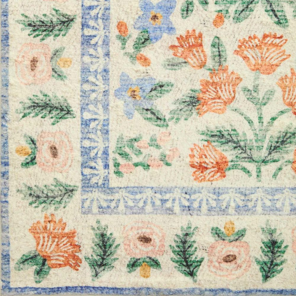 Rifle Paper Co. x Loloi Eden Mughal Garden 2&#39;6&quot; x 11&#39;6&quot; Cream Runner, , large