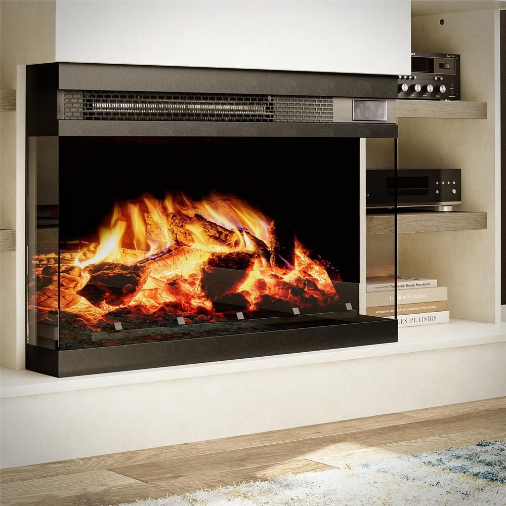 DHP Oslo 54&quot; Fireplace TV Console in Plaster, , large