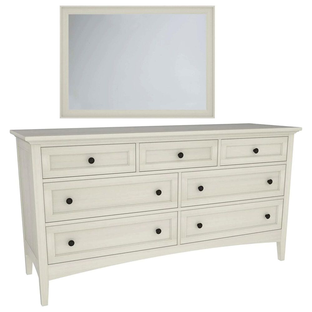 Stickley Furniture Revere 7-Drawer Dresser and Mirror in Ember, , large