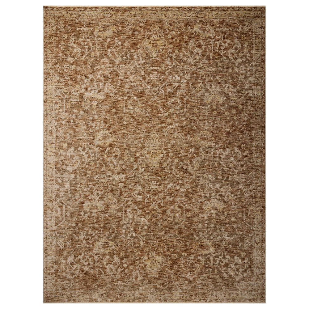 Magnolia Home Junie 9"6" Round Clay and Natural Area Rug, , large