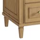 James Martin Vanities Lorelai 36" Single Vanity in Light Natural Oak with 3 cm White Zeus Quartz Top, , large