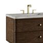James Martin Allamari 72" Double Bathroom Vanity in Sable with 3 cm Victorian Silver Silestone Top and Rectangular Sinks, , large
