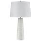 Flair Industries Ribbed Table Lamp in White Washed, , large