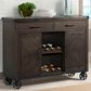 Mayberry Hill Colorado 2-Drawer Server in Charcoal and Black, , large