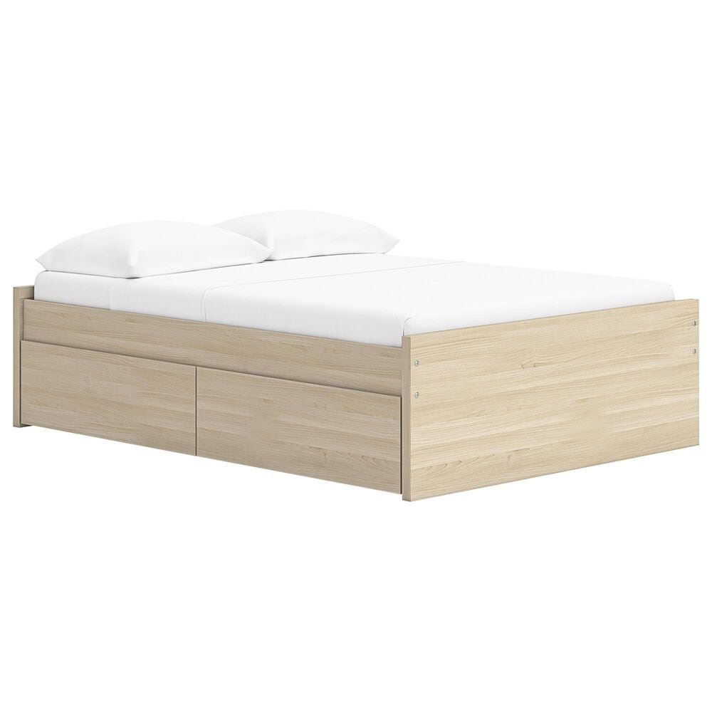 Ashley Onita Full Platform Bed with 2 Side Storage in Natural, , large