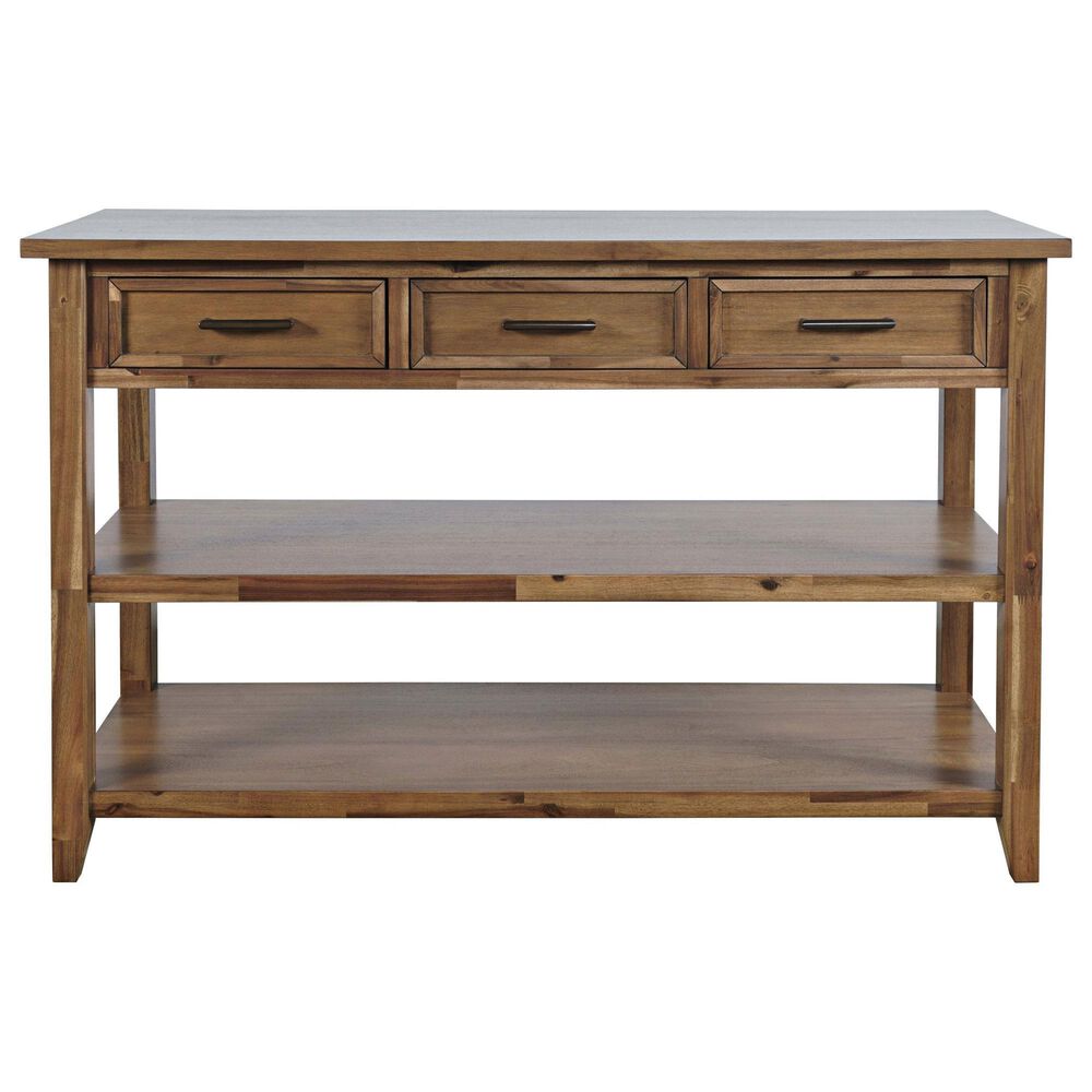 Jofran Claremont Sofa Table in Brown, , large