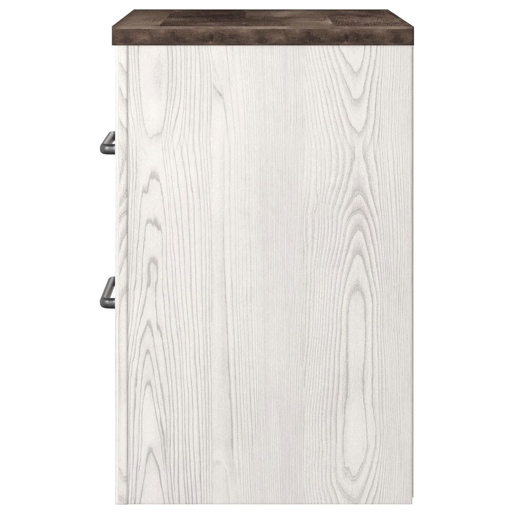 Ashley Gerridan 4 Piece Full Bedroom Set in White and Gray, , large