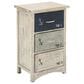 Maple and Jade 3-Drawer Chest Small with Rope Handle in Blue and White, , large
