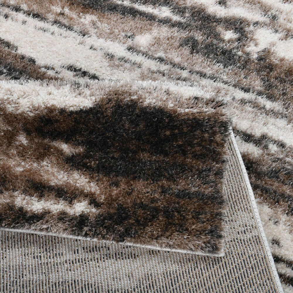 Central Oriental Pulse Delany Brown and Dark Vison 7'10" x 9'10" Area Rug, , large