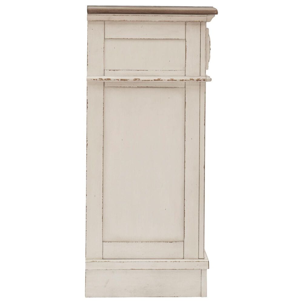 Ashley Realyn Dresser in Chipped White and Brown, , large