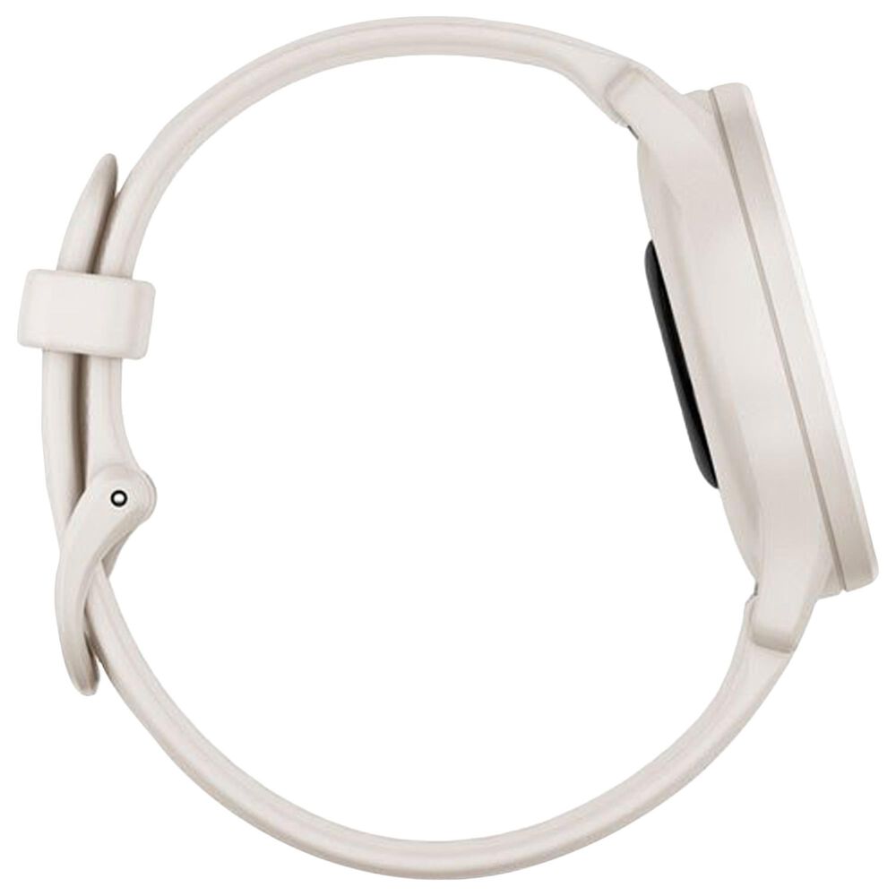 Garmin vivomove Sport Smartwatch in Ivory Case and Silicone Band with Peach Gold Accents, , large