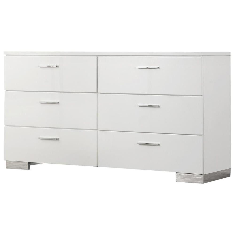 Pacific Landing Felicity Dresser in High Glossy White, , large