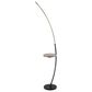 Lite Source Monita LED Shelf Floor Lamp with Wireless Charging + USB in Black, , large