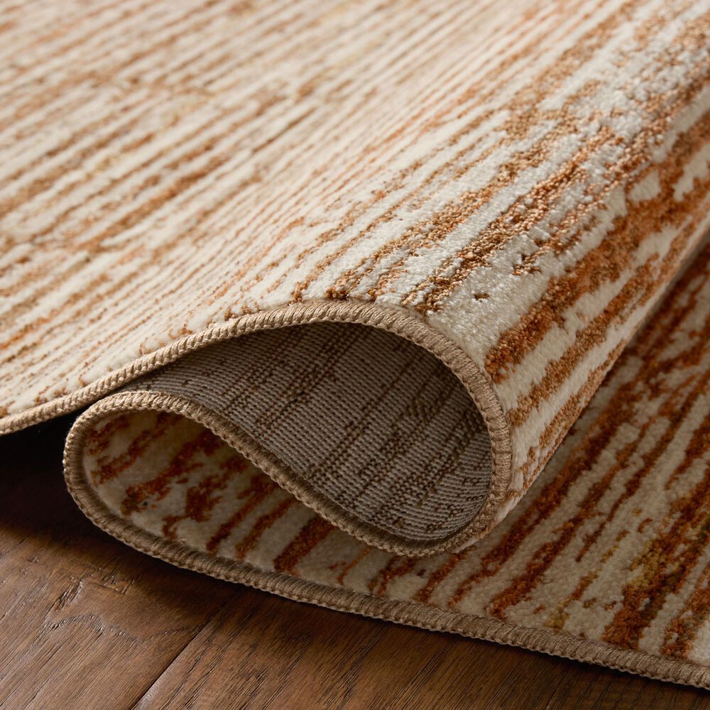 Loloi Nellie Terracotta and Ivory 2&#39;6&quot; x 7&#39;6&quot; Runner, , large