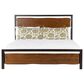 Home Trends & Design Aspen 4-Piece King Bedroom Set in Walnut Brown and Antique Zinc, , large