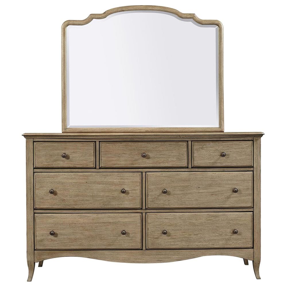 Riva Ridge Provence Landscape Mirror in Patine, , large