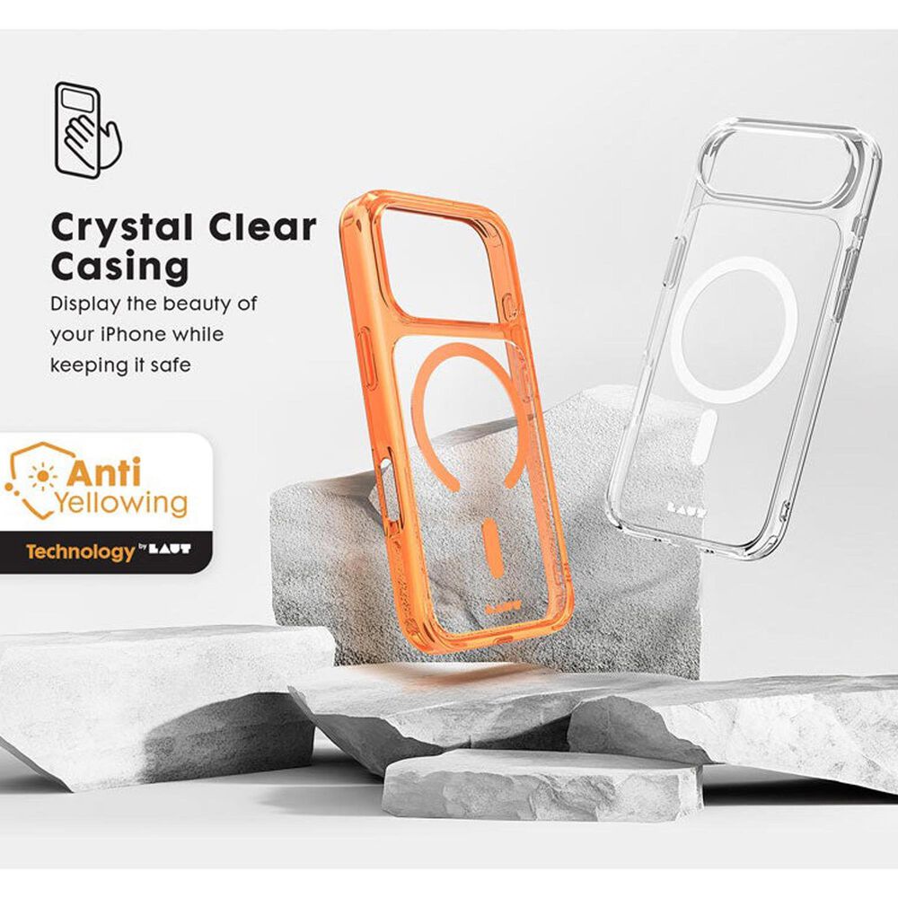LAUT Crystal Fluro MagSafe Case for Apple iPhone 17 Pro Max in Clear Bronze, , large