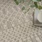 Nourison Positano Southwestern Light Grey 5" x 7" Indoor/Outdoor Area Rug, , large