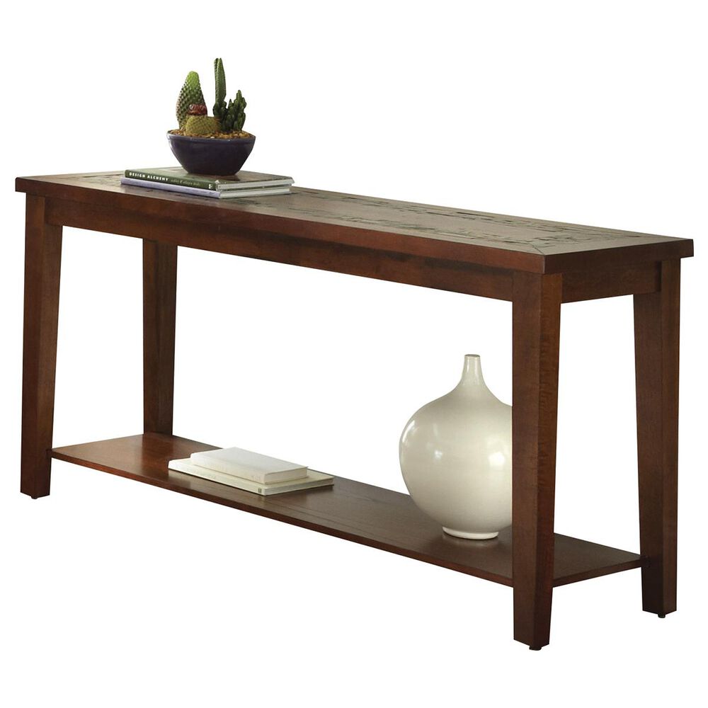 Crystal City Davenport Sofa Table in Dark Brown, , large