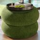 Jennifer Taylor Home Nest Pouf in Moss Green, , large