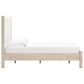 Ashley Cadmori 3-Piece Queen Platform Bed with Two Nightstands Set in Brown and White, , large