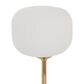 Maple and Jade Metallic Stem and Marble Base Table Lamp in White and Gold, , large