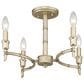 Golden Lighting Cambay 4-Light Semi-Flush in White Gold, , large