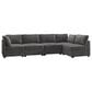 HOMLUX 5-Piece Oversize Mod Sectional in Gray, , large