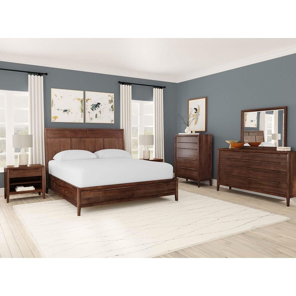 A-America Ralston 4-Piece King Storage Bedroom Set in Dark Amber, , large
