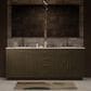 Lexora Home Abbey 80" Double Bathroom Vanity in Brown Oak with 2 cm White Cultured Marble Top and Rectangular Sinks, , large