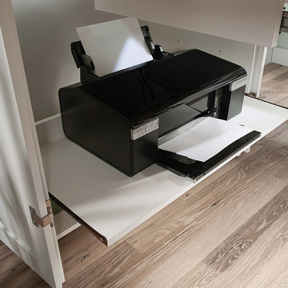 Sauder Select Craft and Sewing Storage Armoire in Soft White, , large