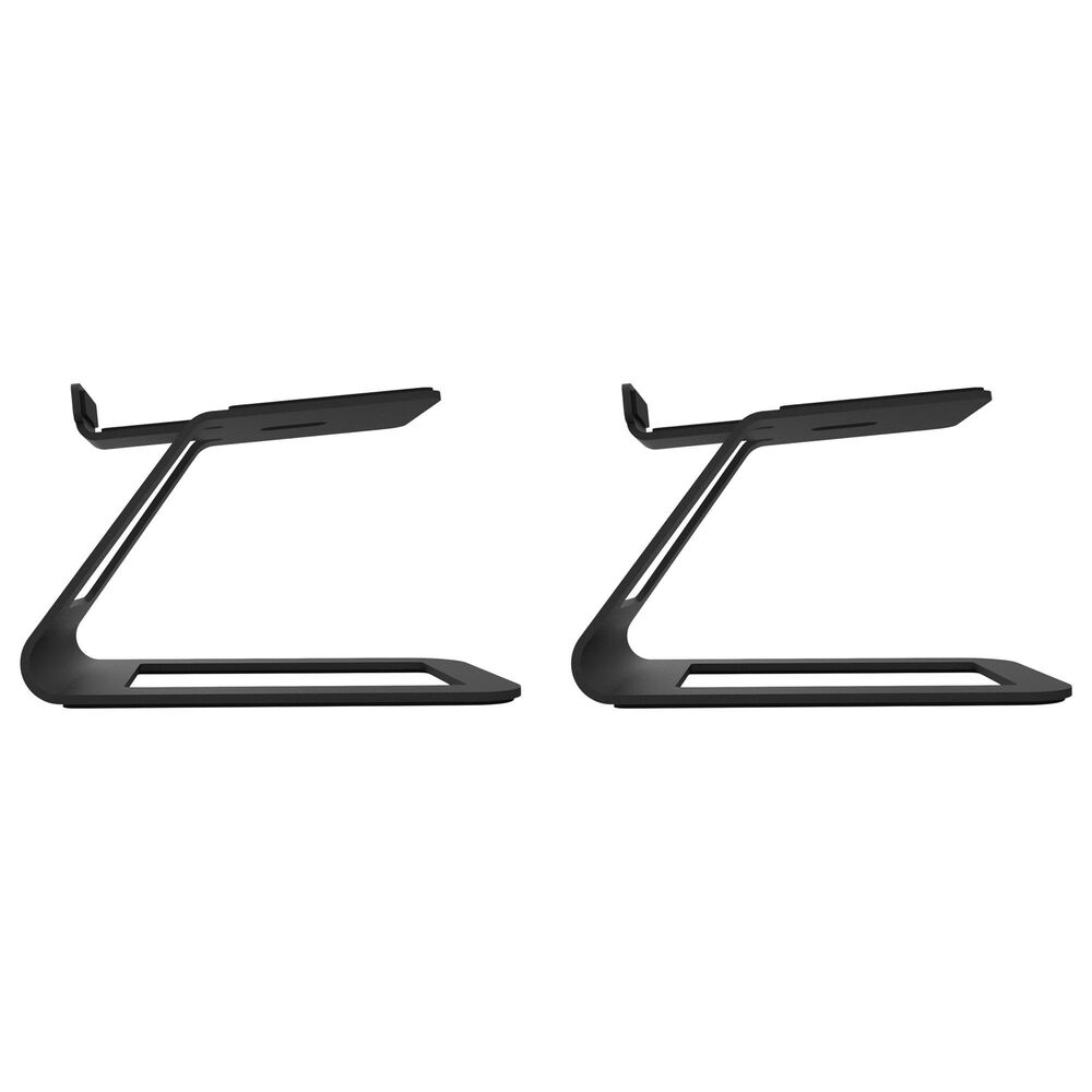 Kanto Elevated Desktop Speaker Stand for Midsize Speakers in Black (Set of 2), , large