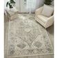 Nourison Fusion FSS11 7"10" x 10"6" Cream and Gray Area Rug, , large