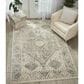 Nourison Fusion FSS11 7"10" x 10"6" Cream and Gray Area Rug, , large