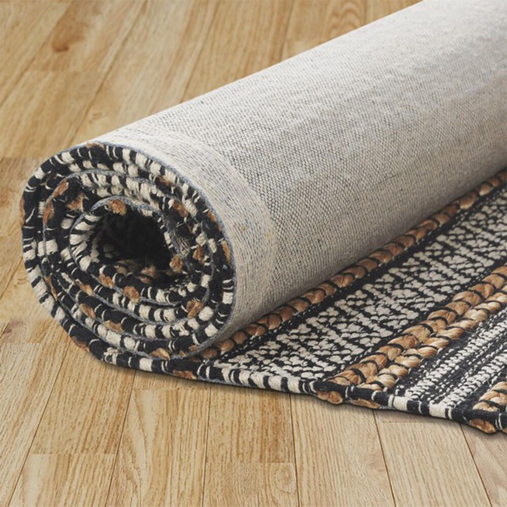 L&amp;R Resources Earth 7&#39;9&quot; x 9&#39;9&quot; Black, White and Tan Area Rug, , large