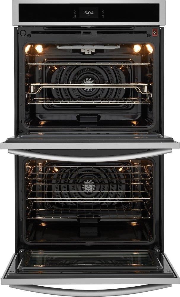 Frigidaire Gallery 30" Double Wall Oven with Stone Baked Pizza in Stainless Steel, , large