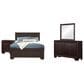 Pacific Landing Kauffman 4 Piece King Bedroom Set in Dark Cocoa, , large
