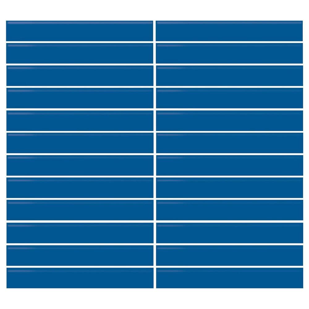 Dal-Tile Color Wheel Sea Breeze 12"" X 10"" Ceramic Mosaic Sheet, , large