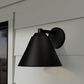 Hunter Aeronaut 1-Light Outdoor Small Wall Light in Matte Black, , large