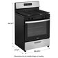 Whirlpool 30"" Manual Clean Gas Range, , large