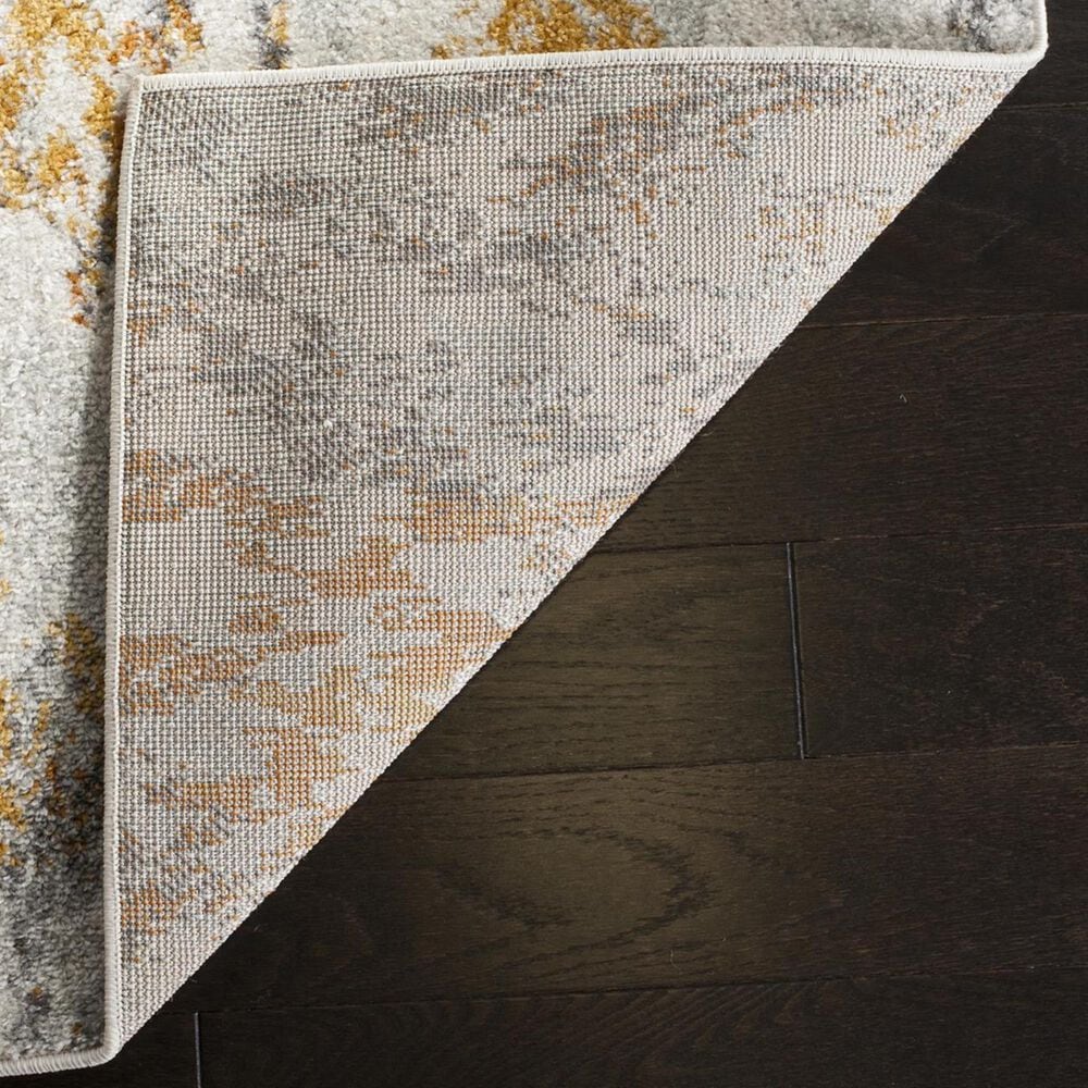 Safavieh Madison MAD608K-5 5&#39;1&quot; x 7&#39;6&quot; Cream/Orange Area Rug, , large