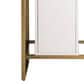 James Martin Vanities Boston 20" Single White Door Bathroom Vanity in Radiant Gold with 3 cm White Glossy Resin Countertop and Rectangular Sink, , large