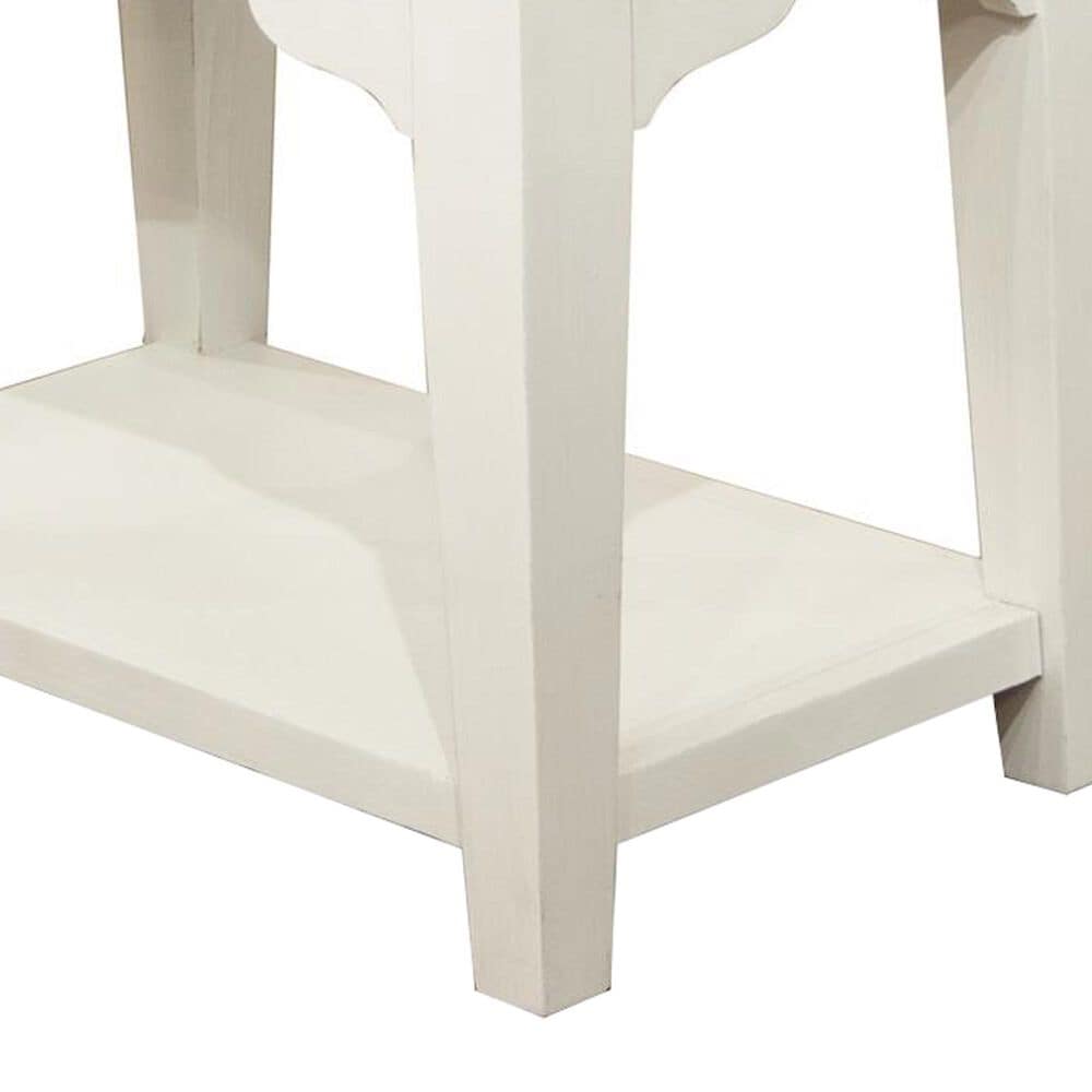Riverside Furniture Myra 1-Drawer Side Table in Natural and Paperwhite, , large