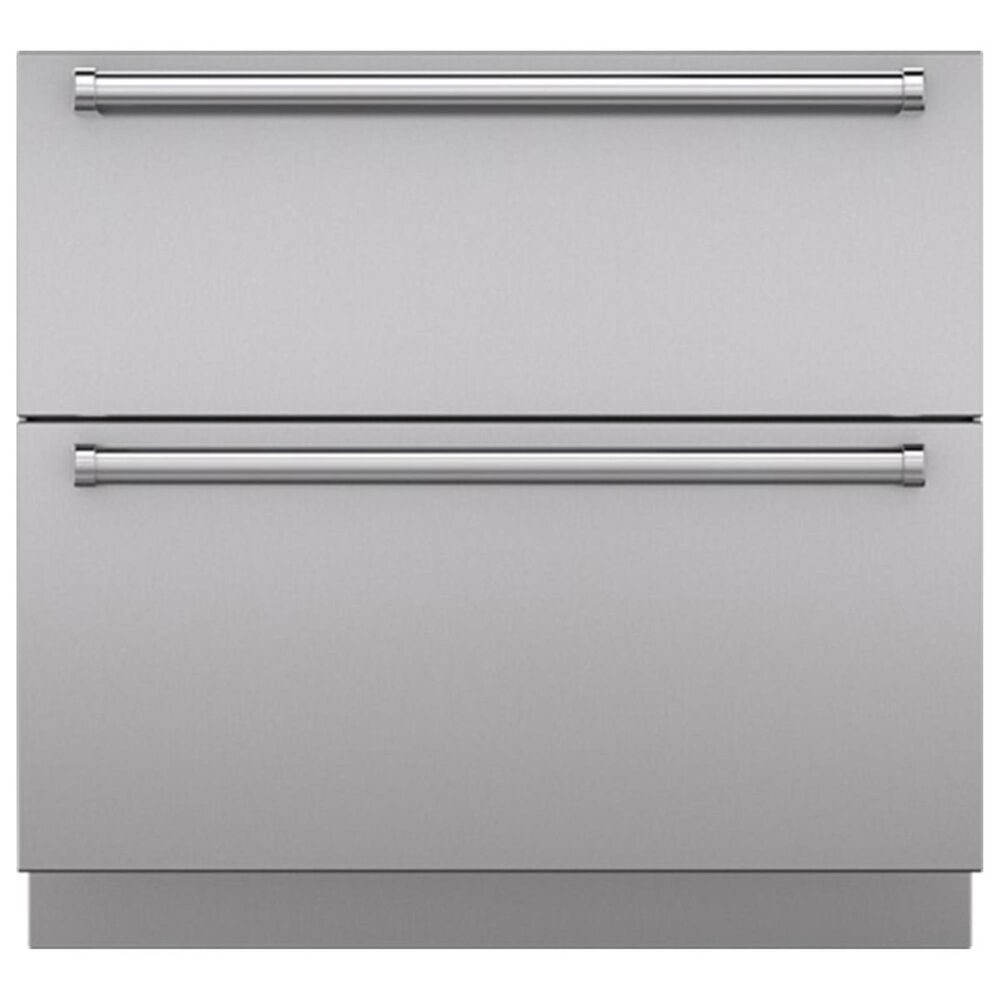 Sub Zero 36" Drawer Panels with Pro Handles in Stainless Steel, , large